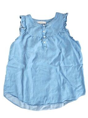 LOFT Light Blue Sleeveless Top